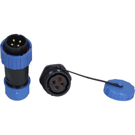 Connecteur Étanche Ip68, Écrou Arrière, Prise D'Alimentation Aéronautique 250 V Pour Câble Lp20
