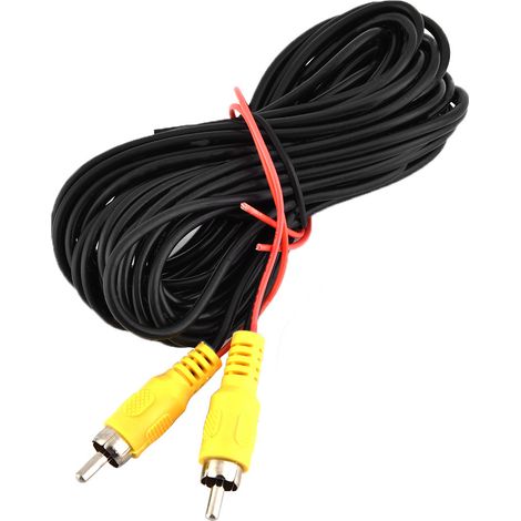 Câble Vidéo Rca De Voiture, Transmission De Signal Stable Anti-brouillage, Rallonge Av De 6 M Pour Caméra De Recul