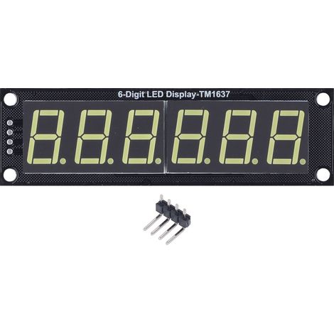 Tube Numérique À Affichage Led, Module De Lumière Blanche Décimale À 6 Chiffres Et 7 Segments