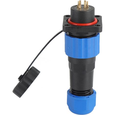 Connecteur D'Alimentation Carré Étanche Ip68 Pour L'Aviation, Adaptateur De Terminal Industriel Sp166 Broches (250 V 5 A)