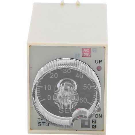 Minuterie Temporisée Avec Relais Et Bouton De Réglage, Boîtier En Polycarbonate Haute Qualité St3pa E, 220 V Ca, 50/60 Hz