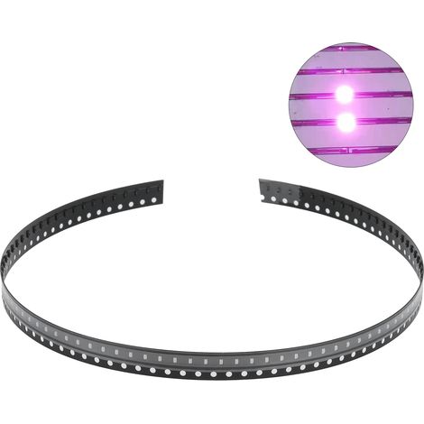 100 Diodes Led Smd, Composants Électroniques Haute Résistance, Minuscules Et Basse Tension Pour Circuits Imprimés Diy (rose)