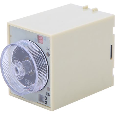 Minuterie De Retard, Relais De Temps, Bouton Réglable, Contact En Alliage De Haute Qualité, Coque Pc St3pa C Ac220v 50/60hz