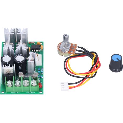 Contrôleur De Vitesse De Moteur, Régulateur Électronique Pwm, Module De Commande Haute Puissance Dc 10-60 V 20 A