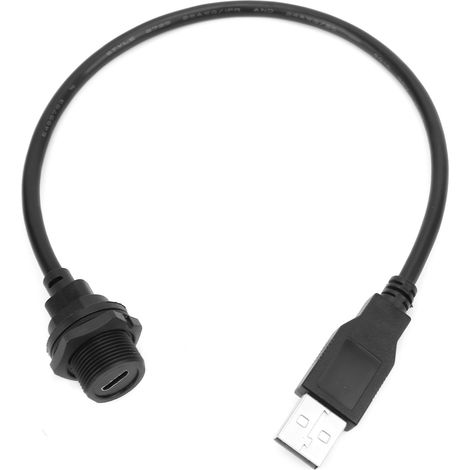 Connecteur Usb Étanche Ip67 Micro Femelle/2.0 Mâle Avec Prise De Câble E10mctff/u2am (0,3 Mètre)