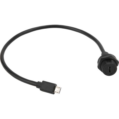 Connecteur Usb Étanche Ip67 Micro Femelle Mâle Avec Prise De Câble E10mctff/mcam (0,3 Mètre)