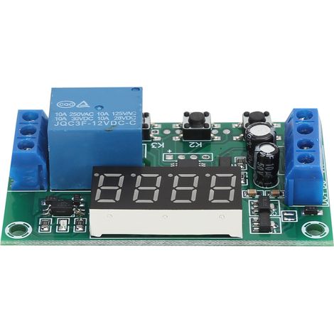 Module Relais Monocanal Avec Commande De Temporisation De Déclenchement Cyclique Yyc-2s Dc12v