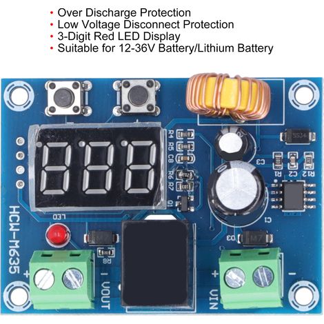 Module De Protection Contre Les Surtensions Cc 12-36 V, Carte De Déconnexion Basse De La Batterie