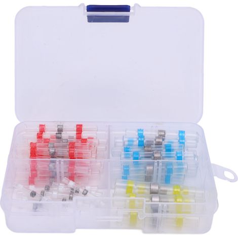 Kit De Connecteurs De Fil De Soudure Thermorétractable, Connecteur De Soudure Étanche Pour Bateau Marin, Automobile, Camion, 50 Pièces