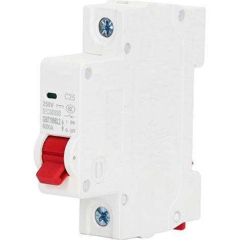 Disjoncteur 1p Montage Sur Rail Din Interrupteur De Protection Contre Les Surcharges Courtes Dz47 63z C25 Dc 250 V