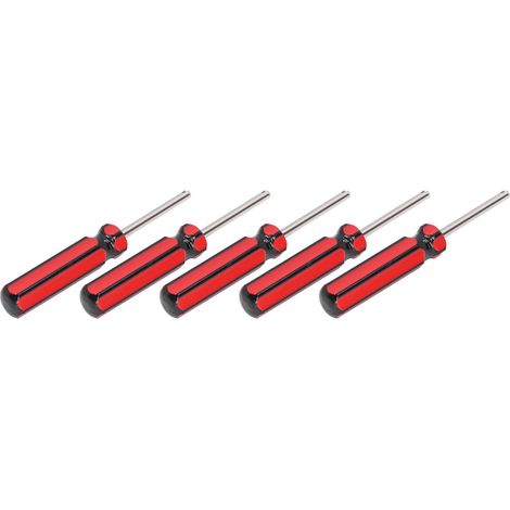 Tournevis De Camion De Voiture En Acier De Dissolvant De Noyau De Valve De Tête Simple De 5 Pièces Pour Des Vélos De Motos