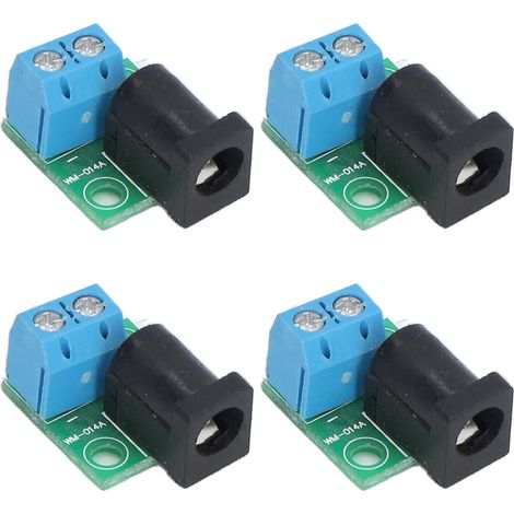 Carte D'Alimentation Adaptatrice 4 Connecteurs Cc 5,5 X 2,1 Mm Vers 2 Broches 5,08 Mm Compatible Avec Port 5,5 X 2,5 Mm