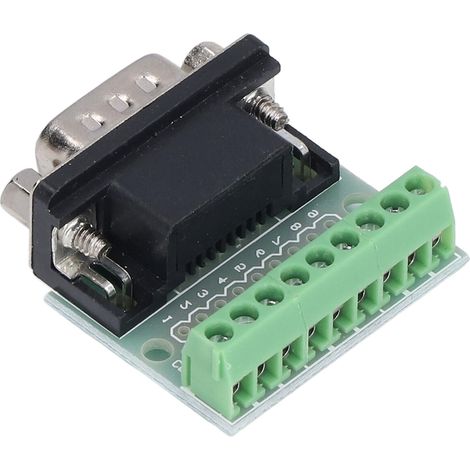 Bornier Db9 Mâle Vers Connecteur À Vis 9 Broches, Carte De Dérivation Pour Rs232 Et Rs485