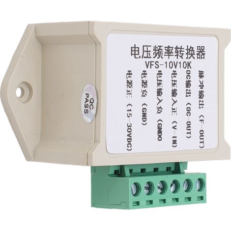 Module Convertisseur De Fréquence De Tension, Boîtier Abs, Conversion De Signal, Entrée 0-10v, Sortie D'Onde Carrée 0-10khz