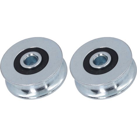 Roue De Poulie 40mm, Diamètre Extérieur 8mm, Trou Central, Roulement En Acier Allié, 2 Pièces