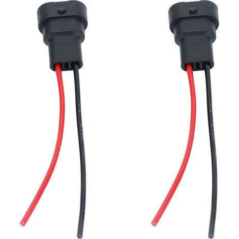 Lot De 2 Câbles Adaptateurs Mâles Pour Ampoules, Faisceau De Câblage En Cuivre 12 V Pour Phares Antibrouillard Led