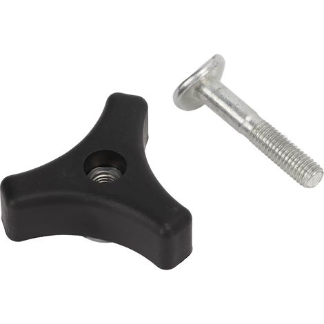 Accessoires De Machine De Remplacement De Boulon De Vis De Bouton De Poignée Triangulaire De Tondeuse À Gazon En Plastique Noir