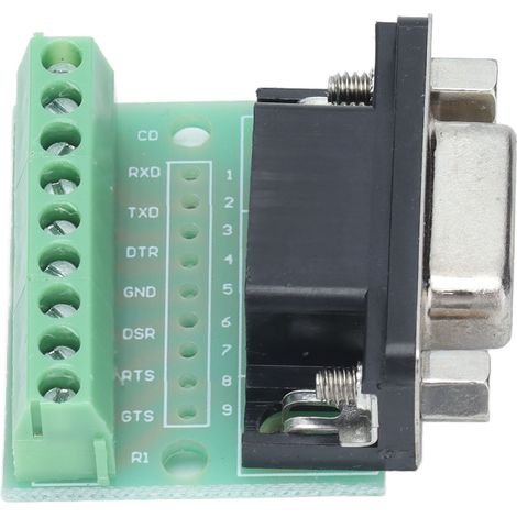 Carte De Dérivation Db9 Femelle À 9 Broches Avec Adaptateur À Vis Pour Connecteur Rs232/rs485