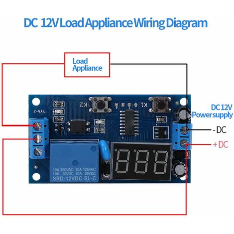 Modules De Commutation De Minuterie, 2 Pièces, Module De Relais Réglable À Cycle Infini Intermittent Pour Le Contrôle De Synchronisation De L'Équipement