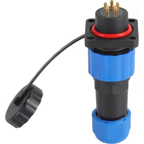 Connecteur D'Alimentation Carré Étanche Ip68 Pour L'Aviation, Adaptateur De Terminal Industriel Sp165 Broches (250 V 5 A)