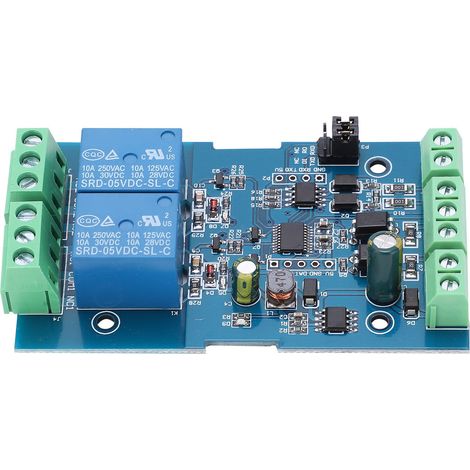 Module Relais 2 Canaux Avec Protection Anti-inversion De Polarité, Entrée/sortie 724 V, Interface Rs485/ttl Uart
