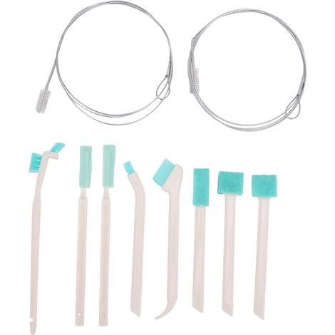Ensemble De Brosses De Nettoyage Pour Machine À Glaçons, 2 Pièces, 2 Tubes Longs De 55 Pouces, 8 Fentes Avec Poils En Nylon, 10 Pièces