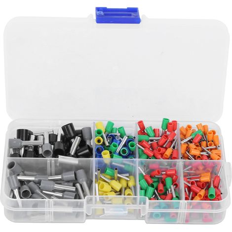 400 Connecteurs Tubulaires Européens Isolés En Plastique Avec Boîte De Rangement