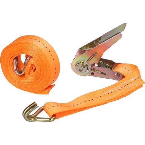 Sangle À Cliquet En Polyester Robuste Avec Boucle Pour Bagages De Voiture, Camion (8 Mètres)