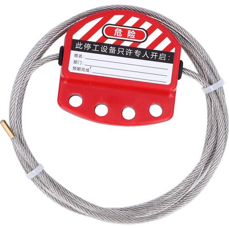 Câble De Verrouillage Bd L11 4, En Acier Inoxydable, 4mm, Réglable Pour L'Entretien Des Équipements