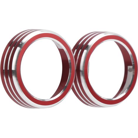 Garniture De Bouton De Climatiseur Rouge De Remplacement, 2 Pièces, Pour Honda Civic Tous Les Modèles 10e Génération 2016 – 2019