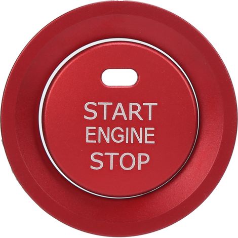 Anneau De Couvercle De Bouton D'Arrêt De Démarrage D'Allumage De Moteur Rouge De Remplacement Pour Hyundai Elantra 2015 – 2020