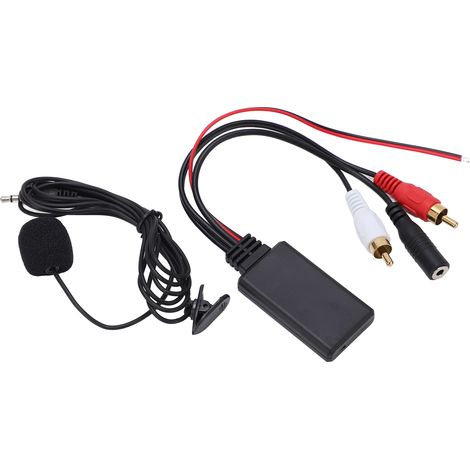 Adaptateur Bluetooth 5.0 Aux In, Câble Stéréo Sans Fil, Microphone Mains Libres, Adapté À Pioneer Avec Port Audio 2rca