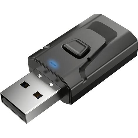 Récepteur Usb Bluetooth 5.0 4 En 1, Qualité Sonore Claire, Plug And Play, Transmission Stable, Adaptateur Audio