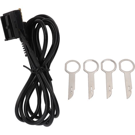 Adaptateur De Câble Aux D'Entrée Audio 3.5mm Avec 4 Outils De Retrait De Remplacement Pour Ford Fiesta Mondeo Focus Mk2 Transit Fusion