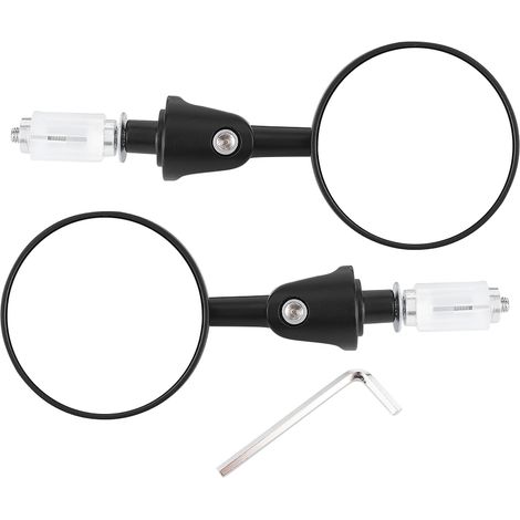 Paire De Rétroviseurs D'Extrémité De Guidon, Bras Pliable, Grand Angle De Vue Universel Pour Moto, Dirt Bike