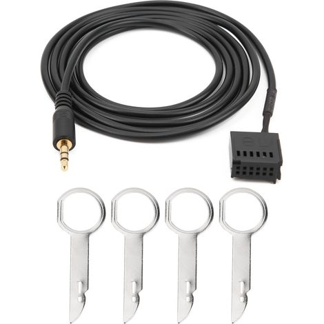 Adaptateur Audio De Câble Aux De Voiture De Remplacement, Pour Ford Focus/mondeo C-max Fusion 6000cd, Prise 3.5mm