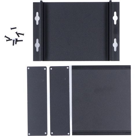 Boîtier Électronique En Alliage D'Aluminium, Noir Mat, Joints Étanches Pour Circuit Imprimé Électronique Diy