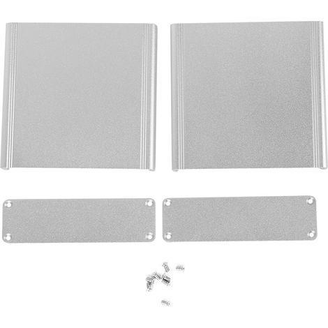 Type Fendu De Dissipation Thermique D'Argent De Sable D'Accessoire Électrique De Boîte De Jonction De Carte Pcb De Shell En Aluminium