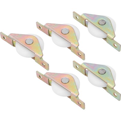 Poulie À Roue Unique Standard, 5 Pièces, Fenêtre Coulissante En Douceur À Faible Bruit Pour Porte D'Armoire 30mm