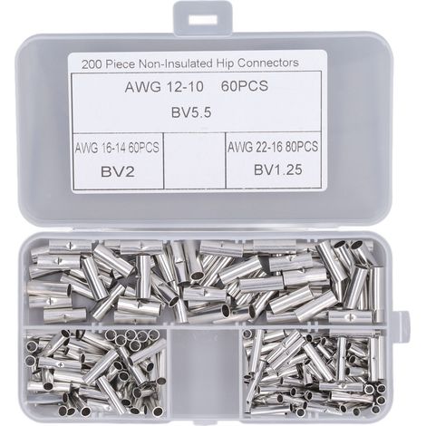 Connecteur De Terminal À Sertir Mâle Femelle En Cuivre, 200 Pièces, Virole De Fil Pour Équipement De Machine