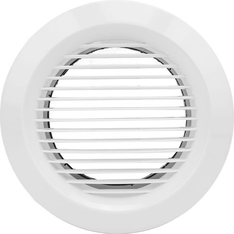Persienne De Ventilation Ronde 150mm Abs Lame Droite Couvercle De Salle De Bains D'Échappement Détachable Pour Cuisine De Bureau