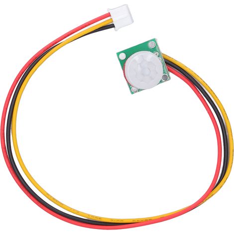 Capteur Pyroélectrique Pir Ir Dc 3.3-5v, Module De Détection De Mouvement Humain Infrarouge Haute Sensibilité Avec Câble Xh2.0 3p