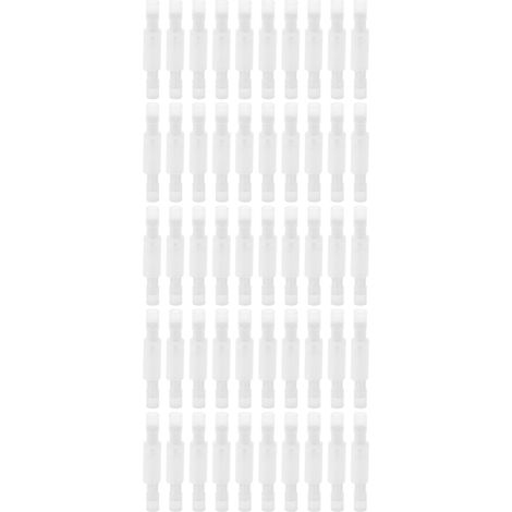 Kit De 50 Connecteurs En Nylon À Sertir Pour Fils, Bornes Isolées Frfny Et Mrfny Pour Modification De Véhicules 0,5-0,75 (blanc)