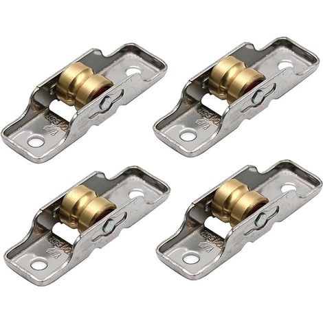 Edelstahl-schiebetürrollen Für Glasduschtüren, Aluminium – Geräuscharme Und Langlebige Kugelumlaufrolle, Nutbreite 15 Bis 16 Mm, Lochabstand Mm