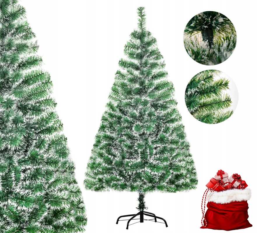 Künstlicher Weihnachtsbaum, Grün-weiß, 416 Zweige, 150 Cm, Pako 830-123