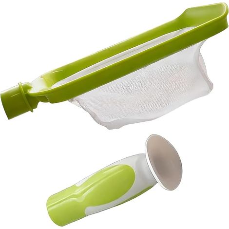 Wasserreiniger – Feinmaschenskimmer, Abnehmbarer Griff, Hochfeste Polymerkonstruktion, Lösung Zur Entfernung Von Verunreinigungen, Poolzubehör, Blaues Sieb