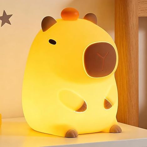 Niedliches Capybara-nachtlicht – Mini-tischlampe – Dekorative Schlafzimmerlampe – Kreatives Weihnachtsgeschenk – Anmutige Stimmungsbeleuchtung