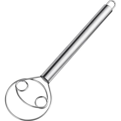 Dänischer Teigkneter, Dänischer Teigkneter Aus Edelstahl, Professioneller Dänischer Teigkneter, Küchen-teigkneter, Handkneter Für Teig, Brot, Gebäck, Kuchen, Pizza