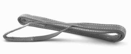Verladegurt 4 M/120 Mm/4 T Schlaufen An Den Enden, Grau