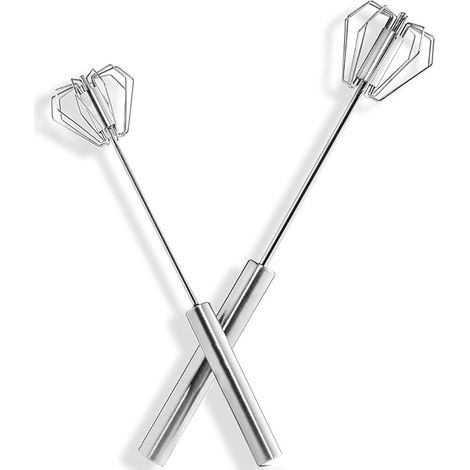 Handrührgeräte, Edelstahl-rührgerät, Halbautomatische Küchenhelfer (30,5 Cm + 25,4 Cm) Marke: Fansezq